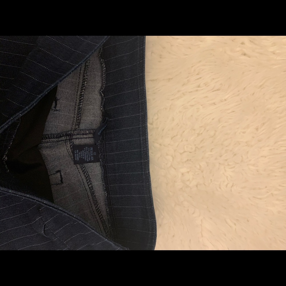striped jeans